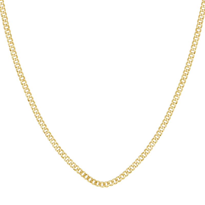 14K Dainty Cuban Link Chain Necklace