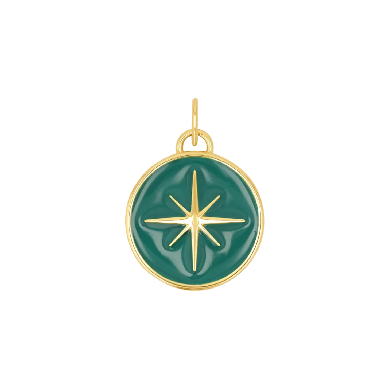 North Star Enamel Charm