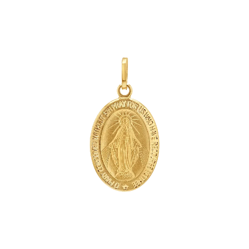 Oval Madonna Charm