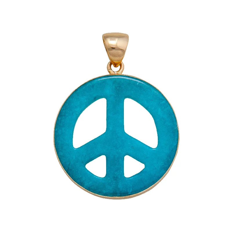 Alchemia Agate Peace Sign Pendant