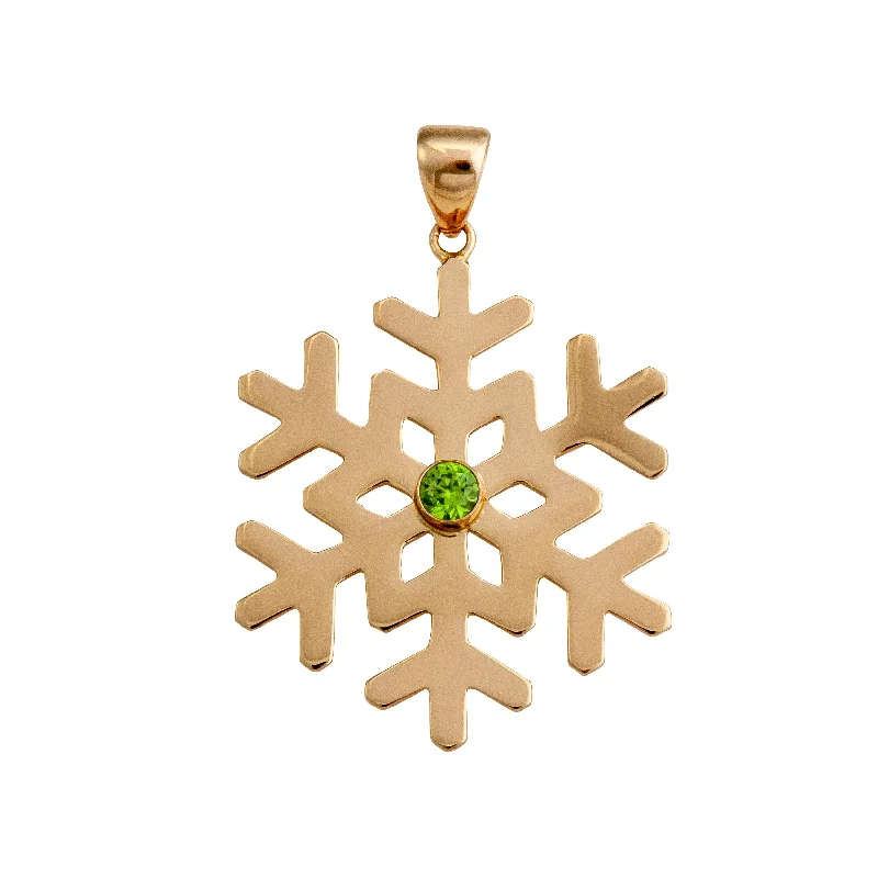 Alchemia Lab Peridot Snowflake Pendant