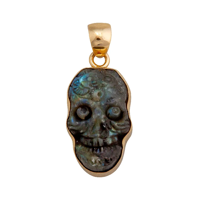 Alchemia Labradorite Sugar Skull Pendant