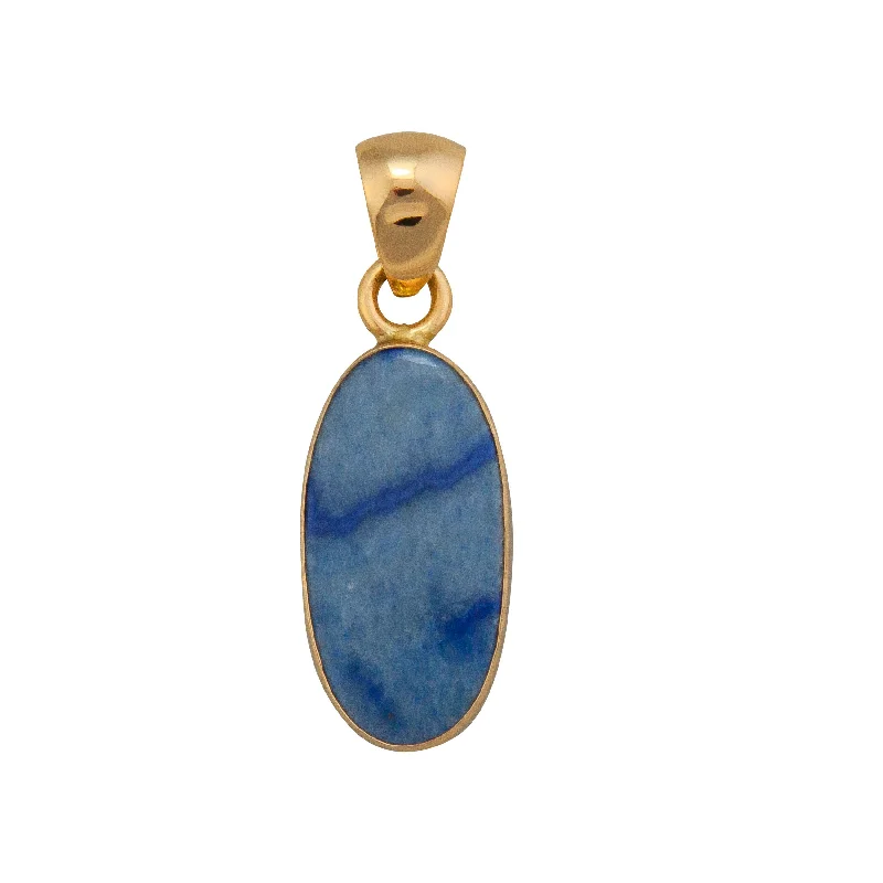 Alchemia Oval Blue Aventurine Pendant