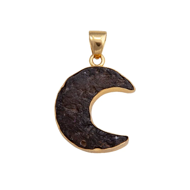 Alchemia Tektite Moon Pendant