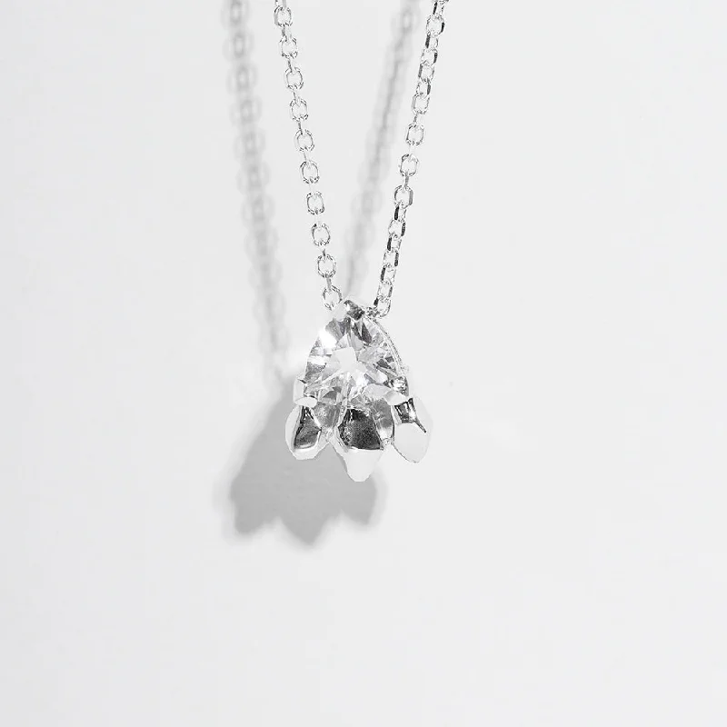 FEATHER SPEAR NECKLACE | HERKIMER DIAMOND