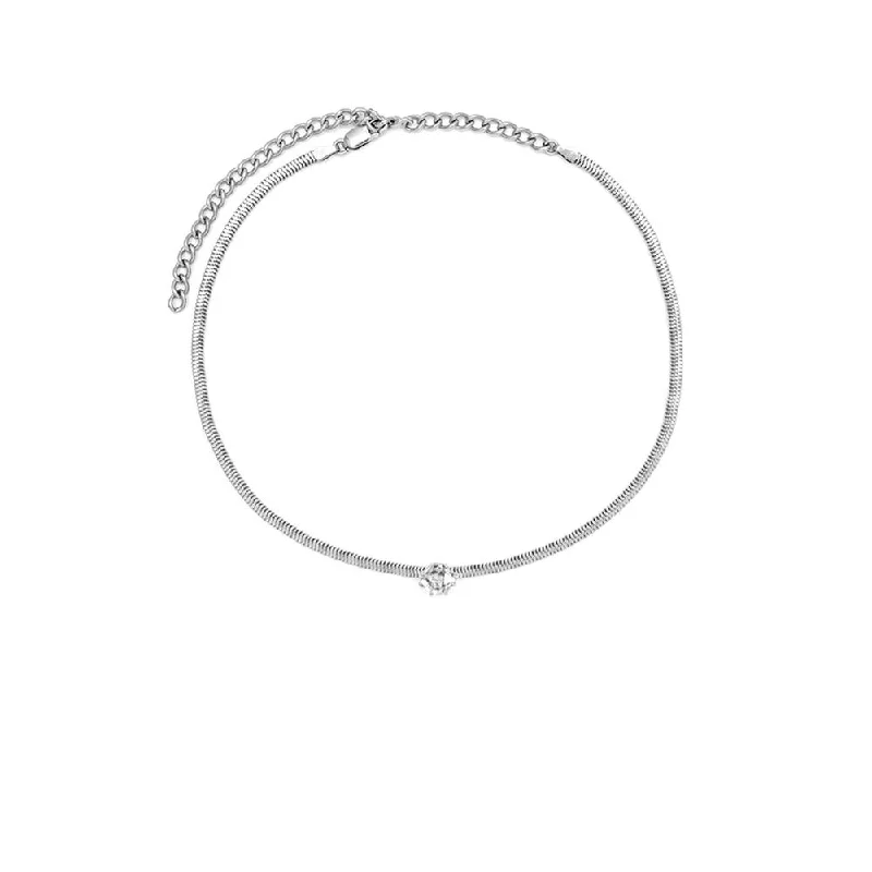 RAW SNAKE CHAIN CHOKER | HERKIMER