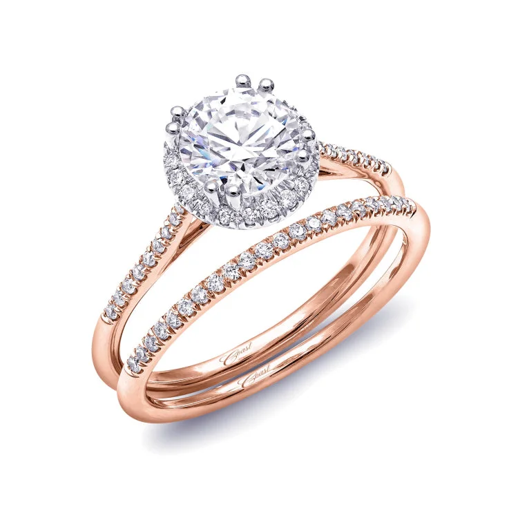 14 KT Engagement ring in Rose/Pink Gold