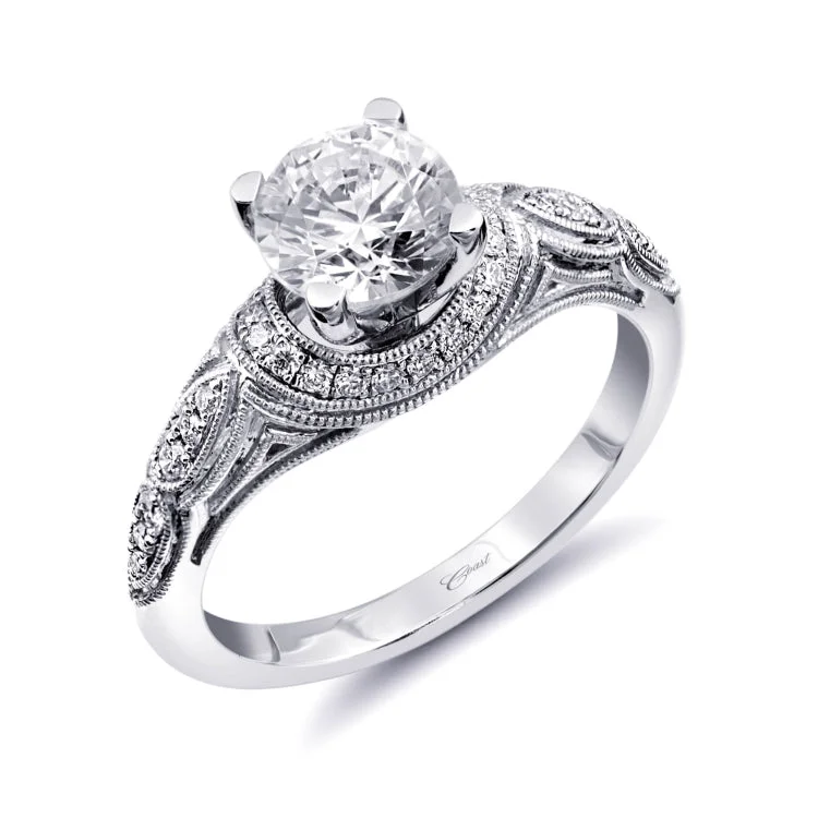 14 KT Engagement Ring in White Gold