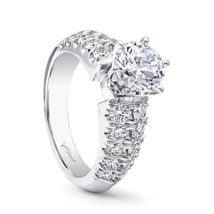 14 KT Engagement Ring in White Gold