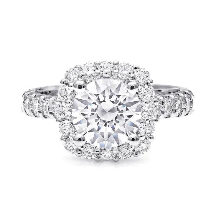 14 KT Engagement Ring in White Gold