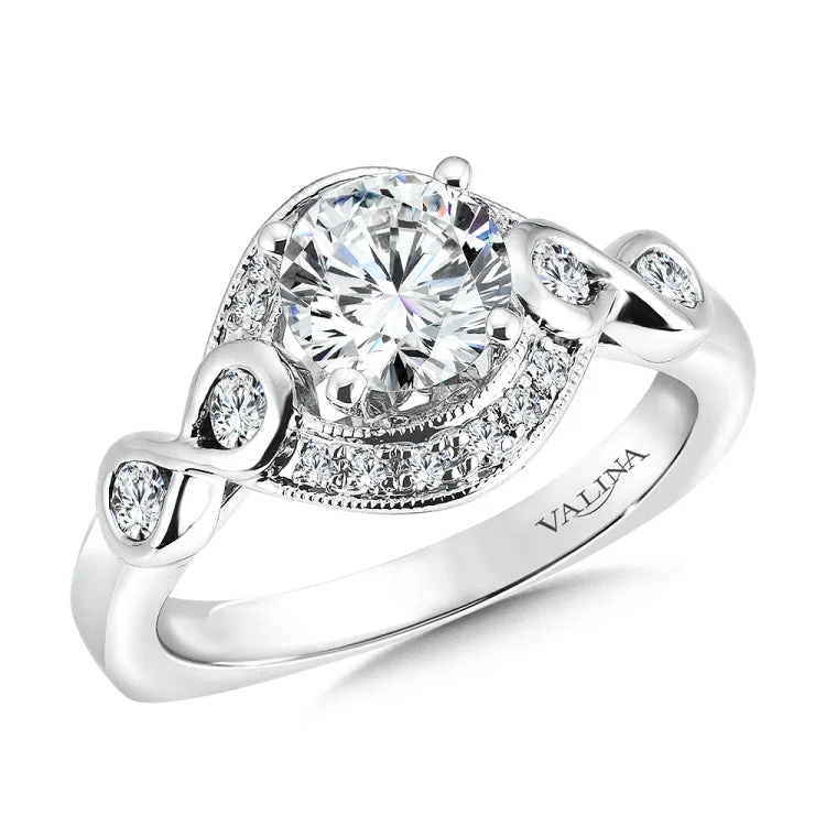 Engagement Ring with Side Stones