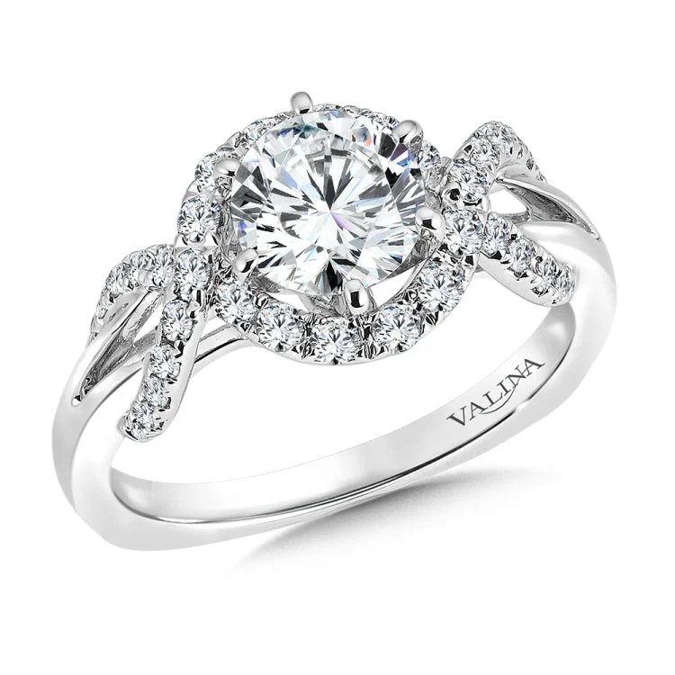 Engagement Ring with Side Stones