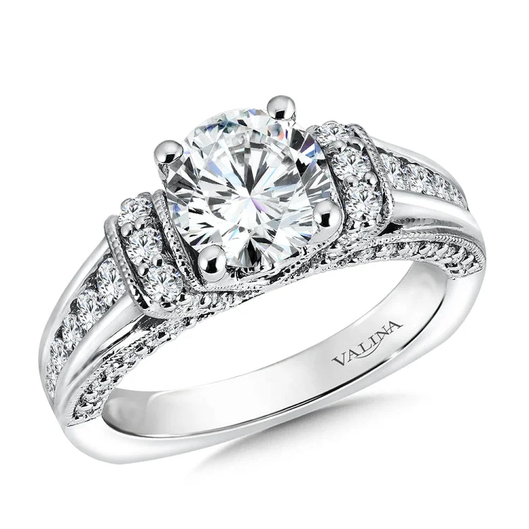 Engagement Ring with Side Stones