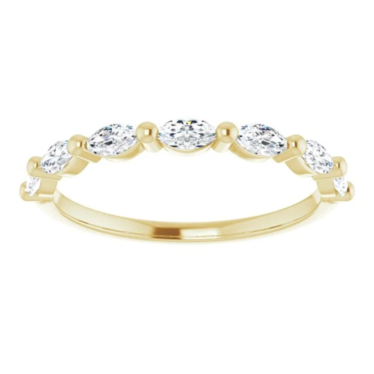 14K Yellow 1/2 CTW Natural Diamond Anniversary Band