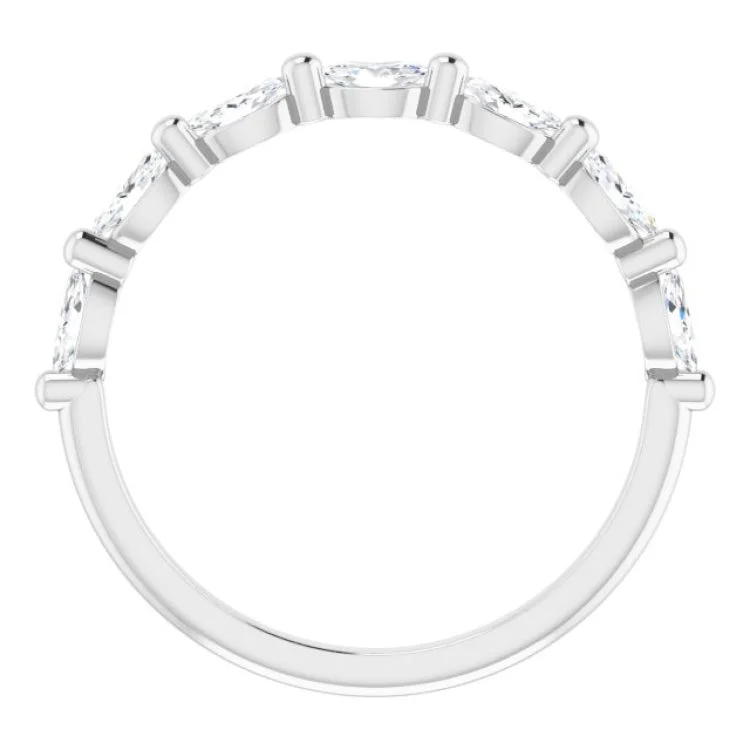 Platinum 1/2 CTW Natural Diamond Anniversary Band