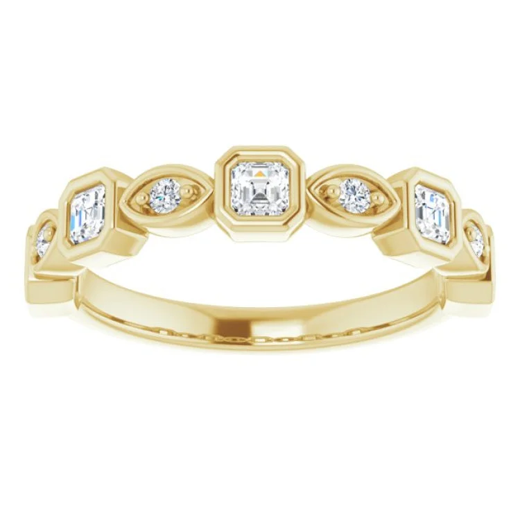 14K Yellow 1/2 CTW Natural Diamond Anniversary Band