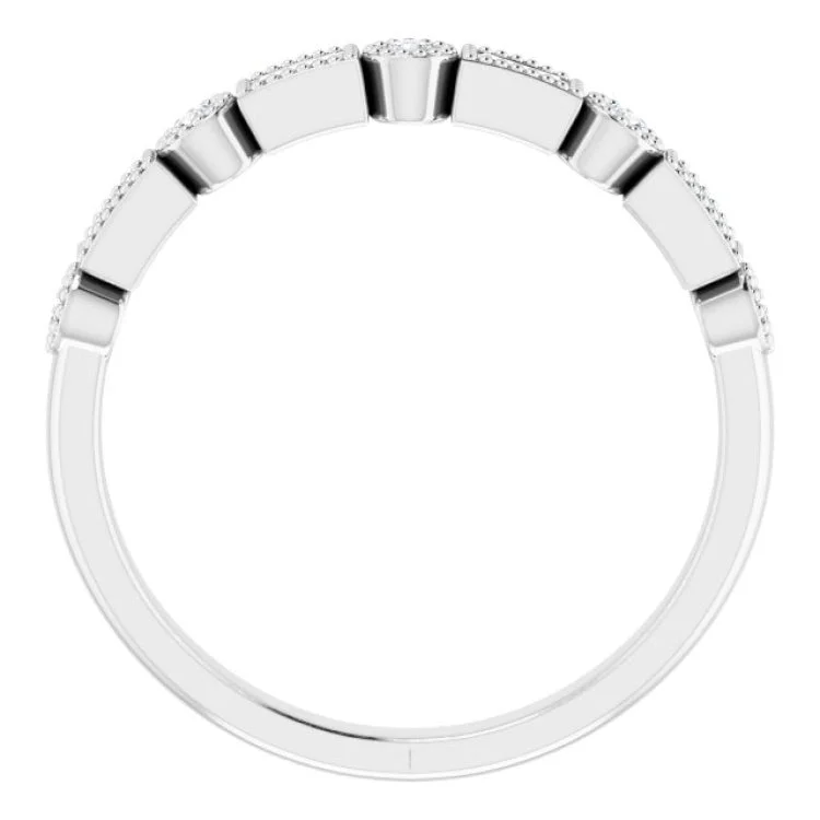 Platinum 1/4 CTW Natural Diamond Anniversary Band