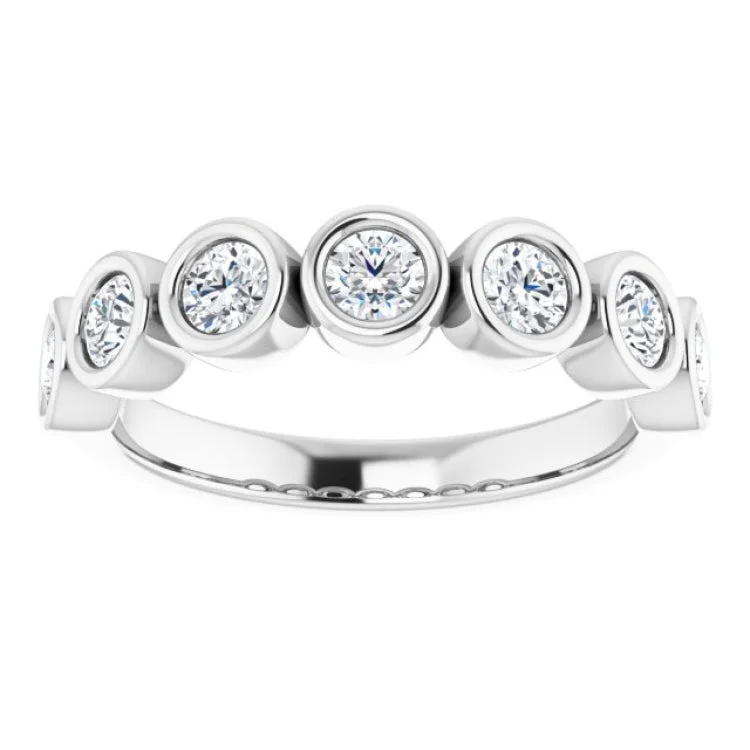 14K White 3/4 CTW Natural Diamond Anniversary Band