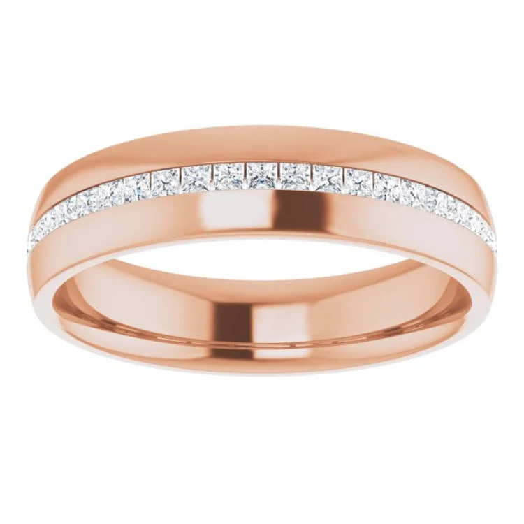 14K Rose 5/8 CTW Diamond Band