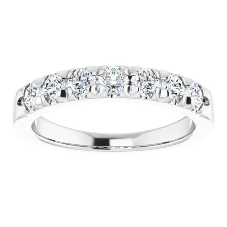 14K White 3/4 CTW Natural Diamond Anniversary Band