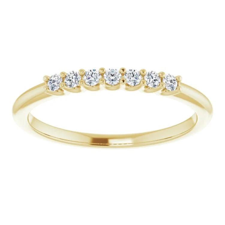 14K Yellow 1/10 CTW Natural Diamond Anniversary Band