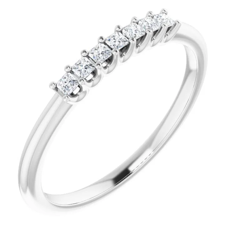 14K White 1/6 CTW Natural Diamond Anniversary Band