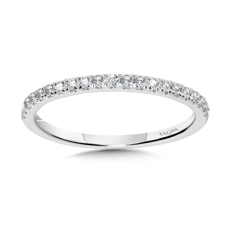 Straight Diamond Wedding Band