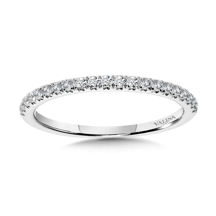 Straight Diamond Wedding Band