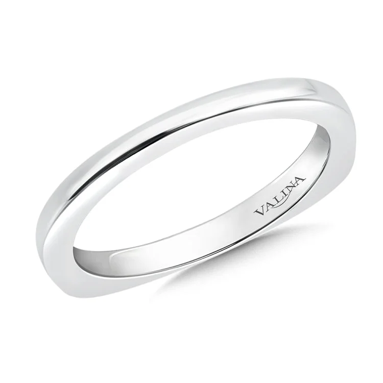 True fit matching diamond wedding band and a beautiful reminder of that special day for years to come.