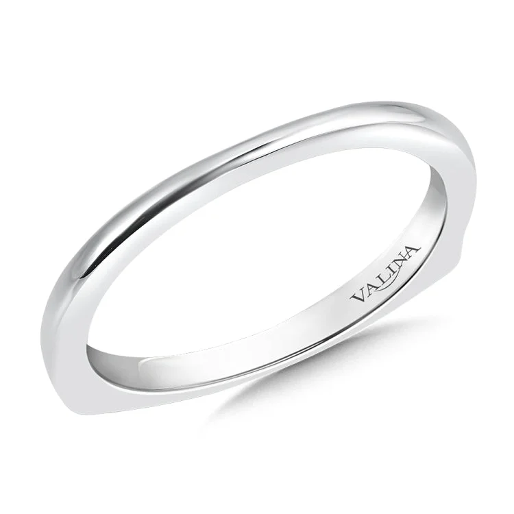 True fit matching diamond wedding band and a beautiful reminder of that special day for years to come.