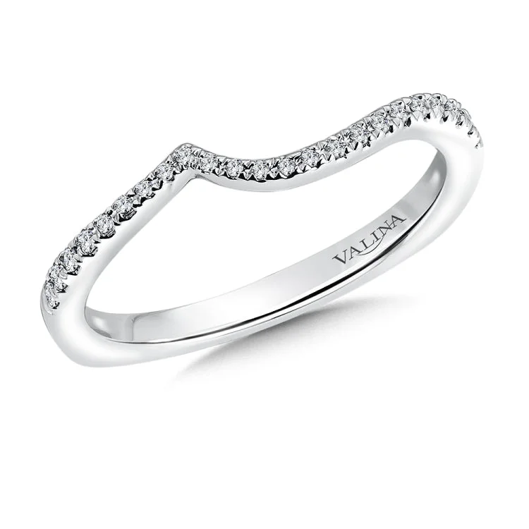 True fit matching diamond wedding band and a beautiful reminder of that special day for years to come.