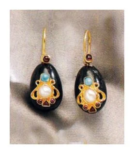 Anna Karenina Onyx Earrings