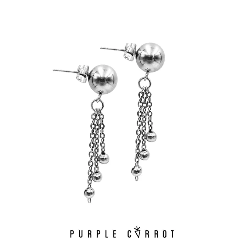 Ball Chain Tussle earring