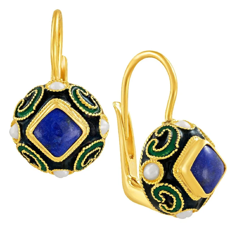 Columbus Lapis Earrings