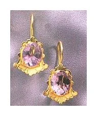 Le Bal Des Anglais Amethyst Earrings