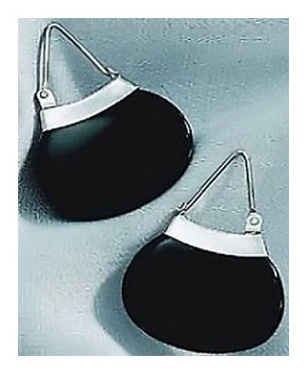 Onyx Purse Earrings