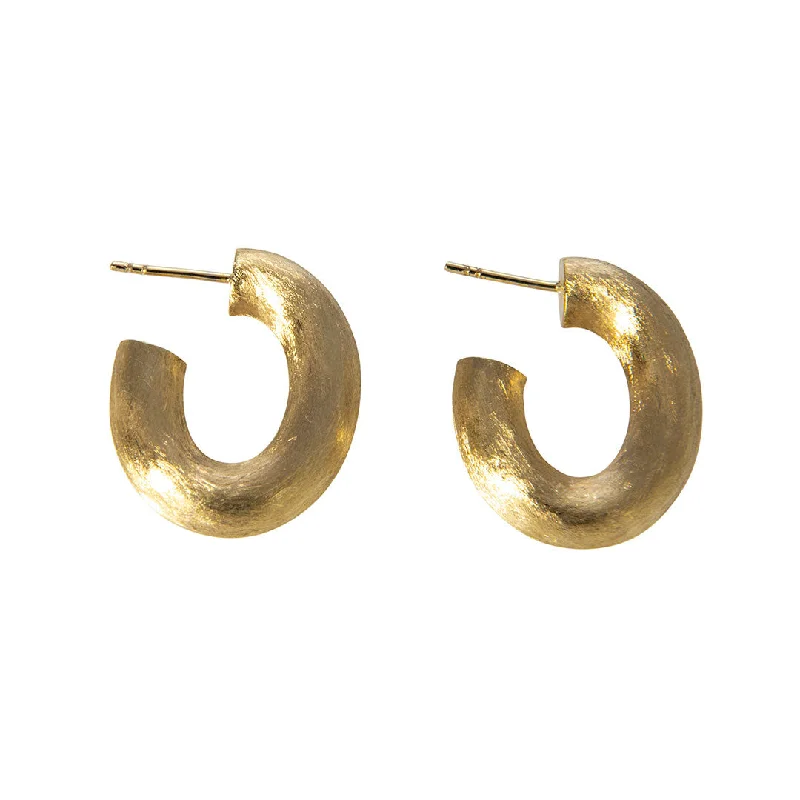 14K Yellow Gold 22x27mm Oval Hoop Earrings