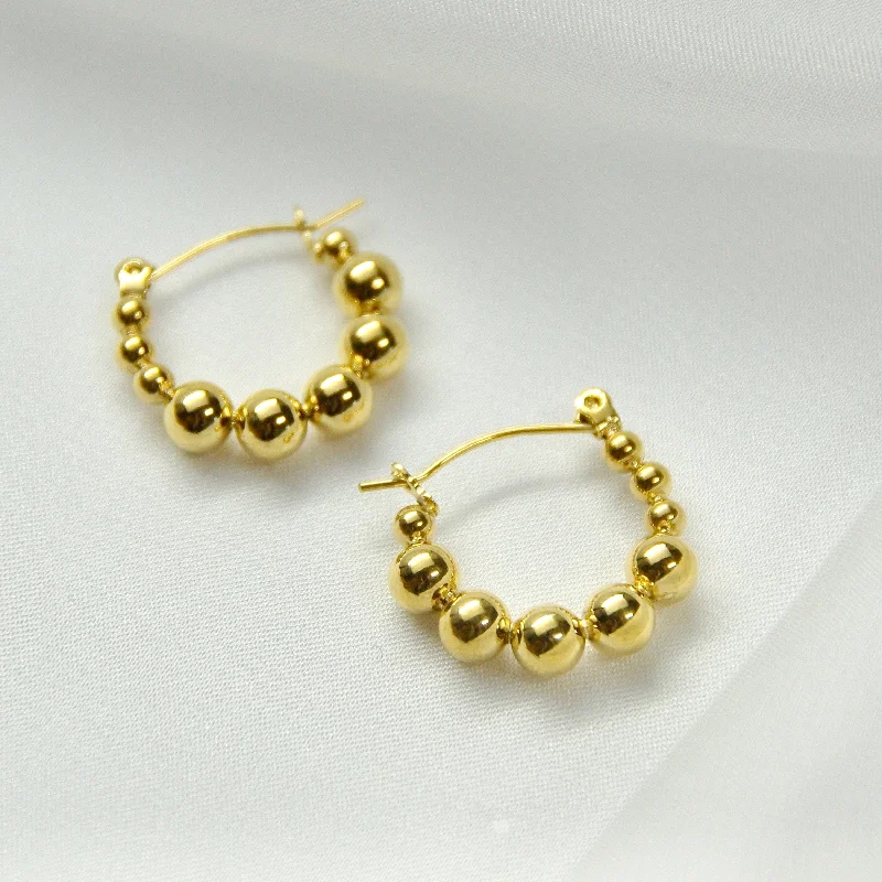 Beaded Hoops