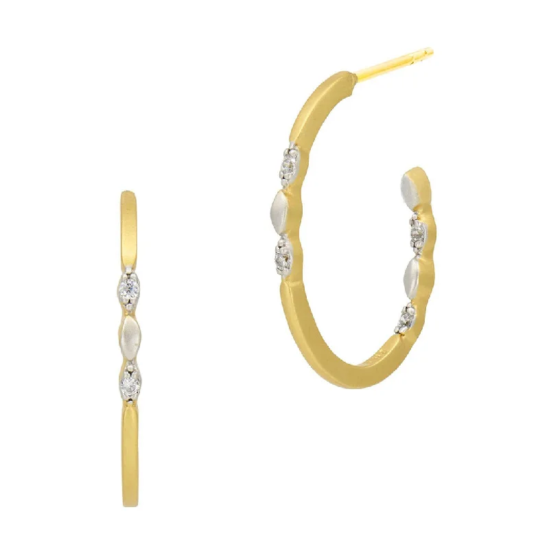 Freida Rothman Armor of Hope Mini Hoop Earrings