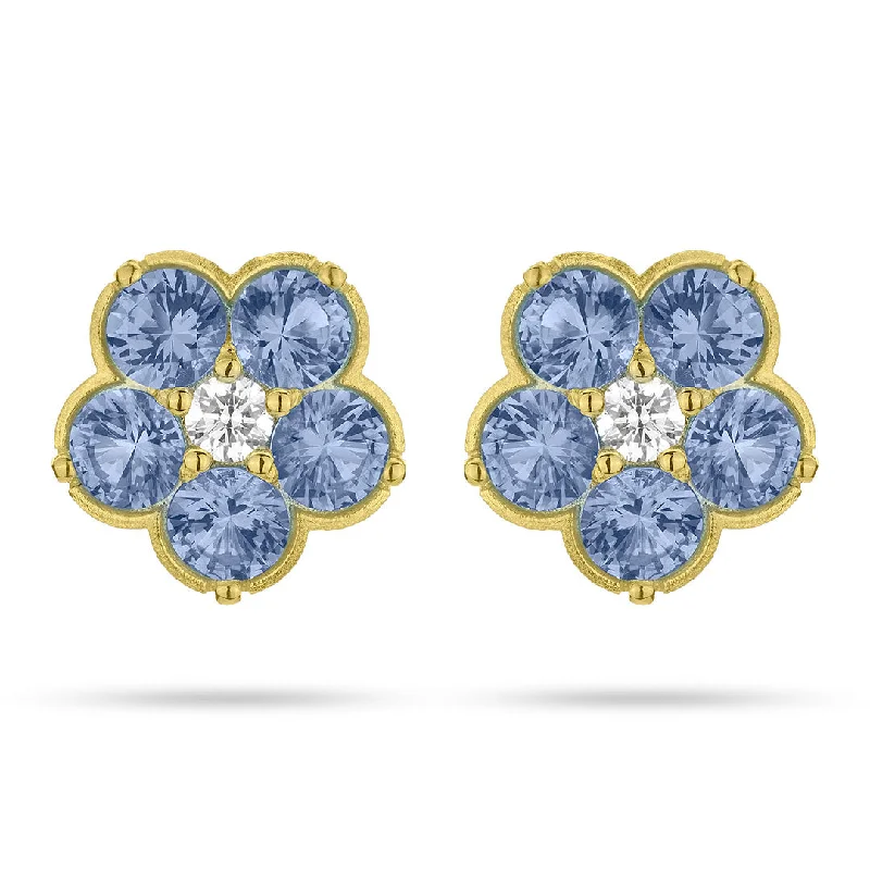 Paul Morelli Blue Sapphire Wild Child Stud Earrings