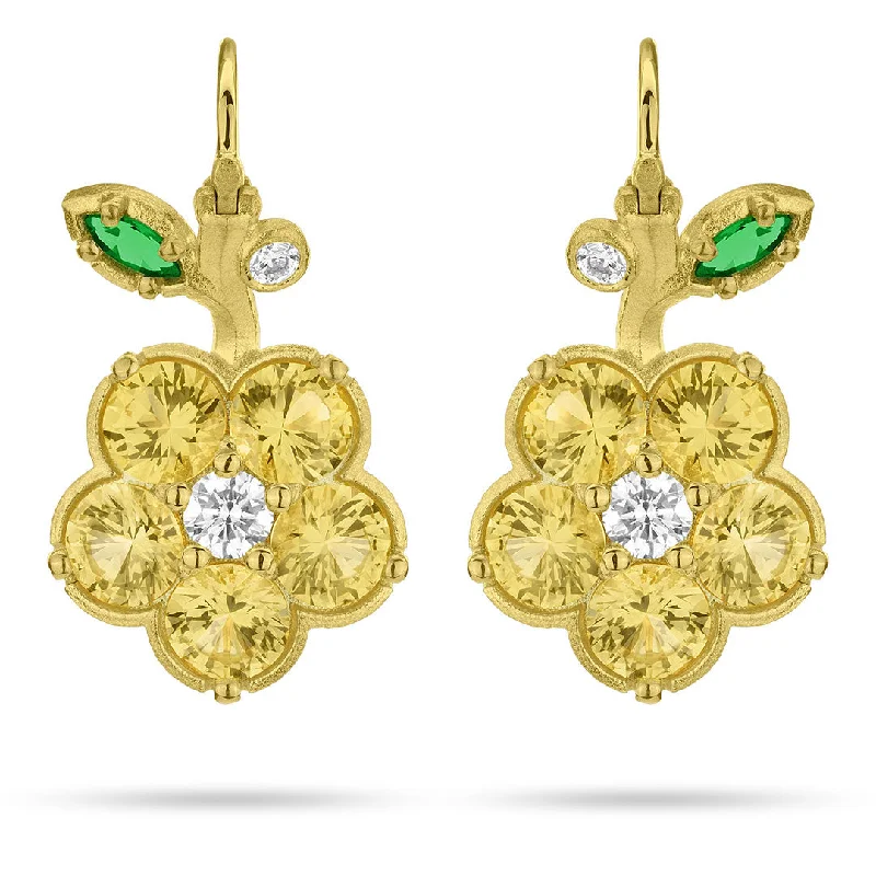 Paul Morelli Yellow Sapphire Wild Child Drop Earrings