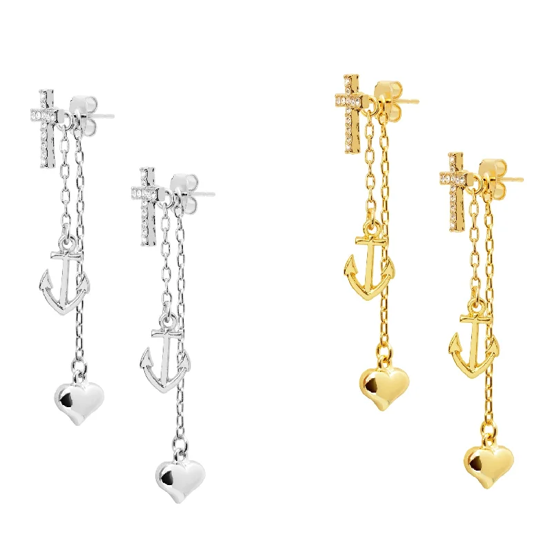 Trinity Earrings 3 in 1