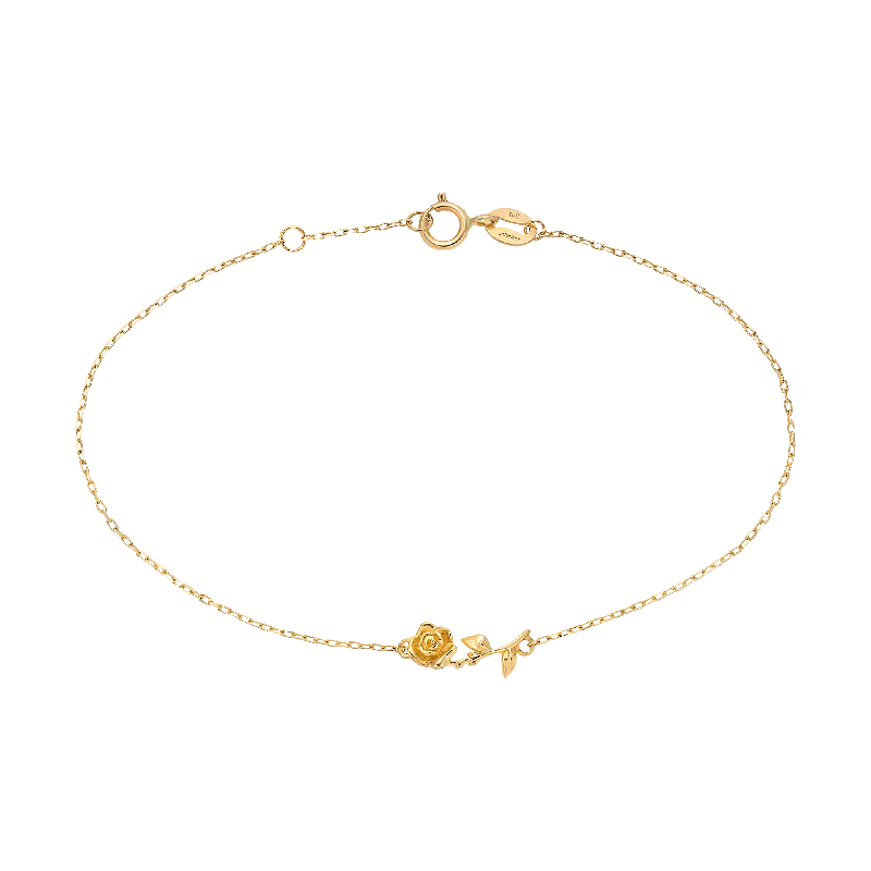 9kt Gold Forever Rose Bracelet