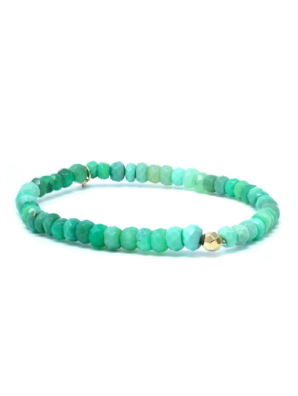 Bohème Chrysoprase Rondelle Bracelet