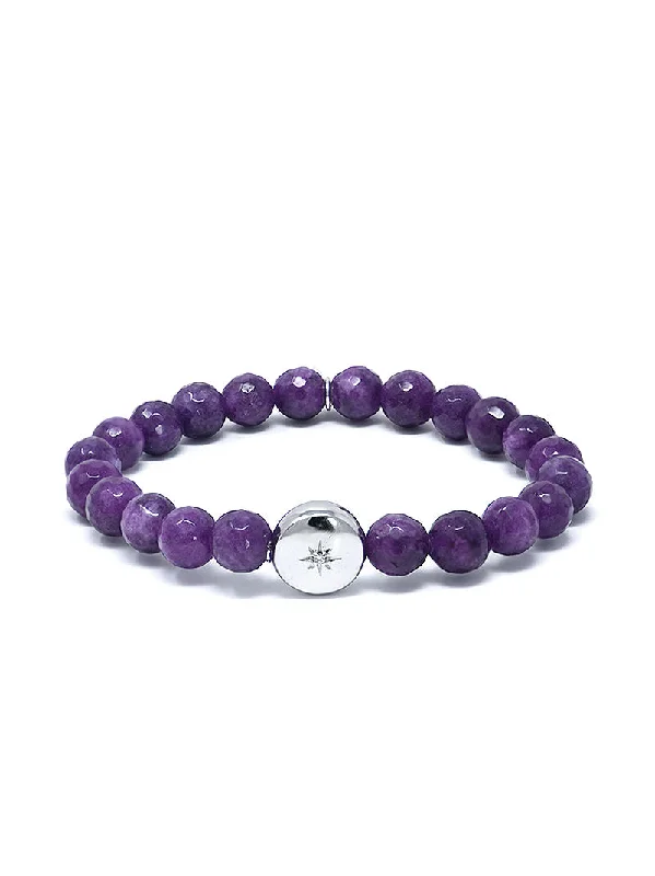 Bohème Faceted Purple Haze Jade Bracelet