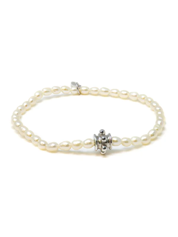 Bohème White Keshi Pearl Bracelet