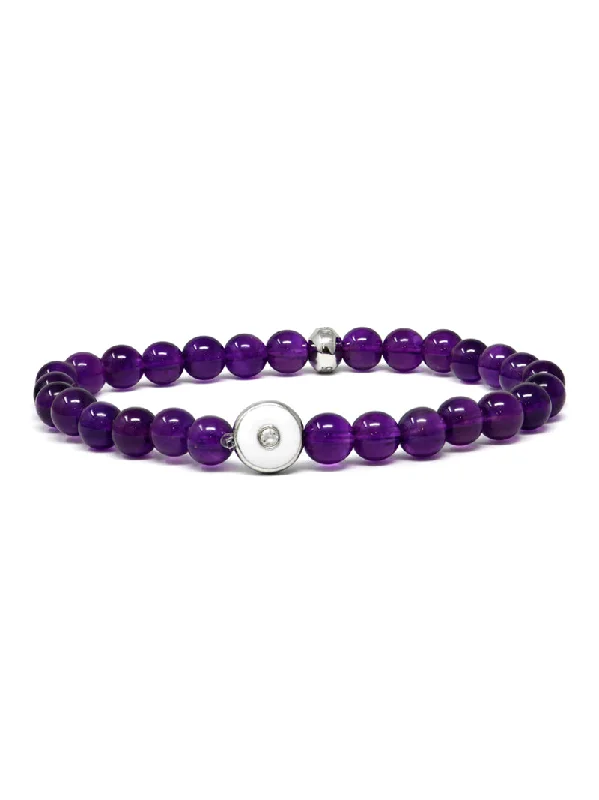 Jac+Jo Soul Amethyst Enamel Bracelet