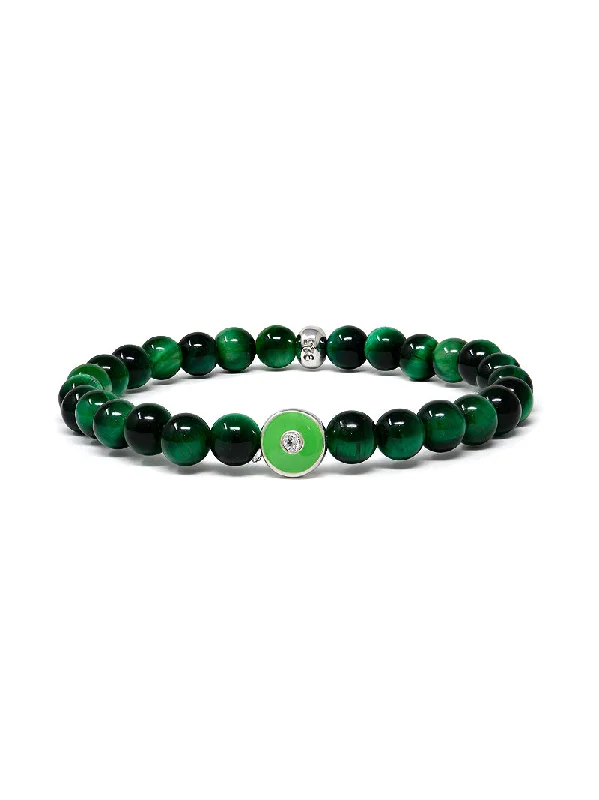 Jac + Jo Soul Green Tiger's Eye Bracelet