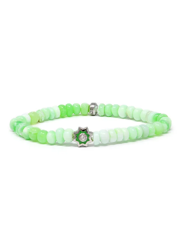 Jac+Jo Soul Marrakesh Enamel Green Opal Bracelet