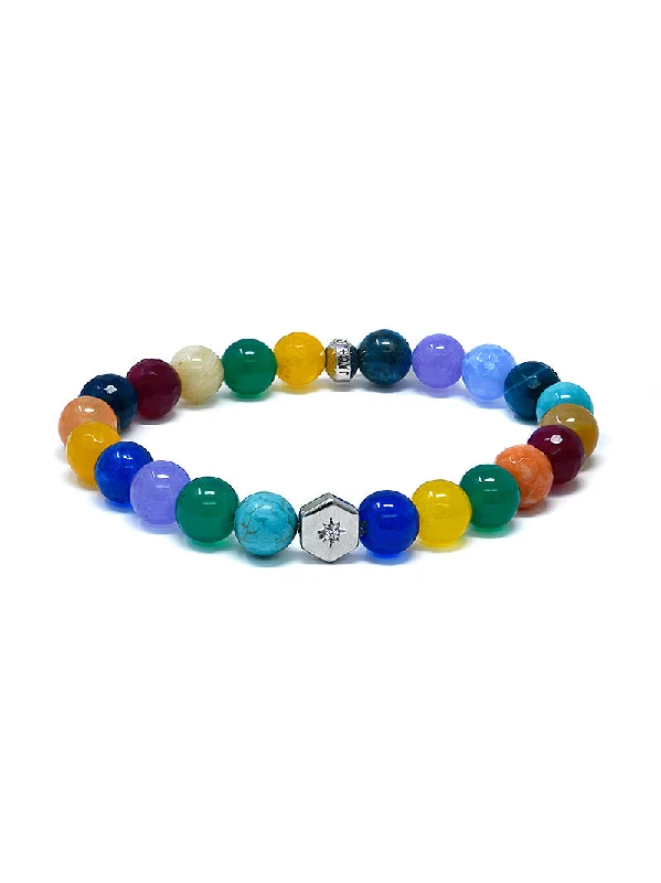 Jac+Jo Multicolor Agate Lifesaver™ Bracelet